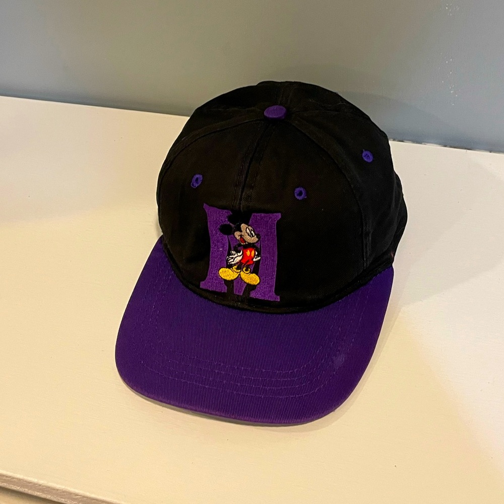 Vintage Mickey “M” Mouse Kid SnapBack Hat - Picture 2 of 8